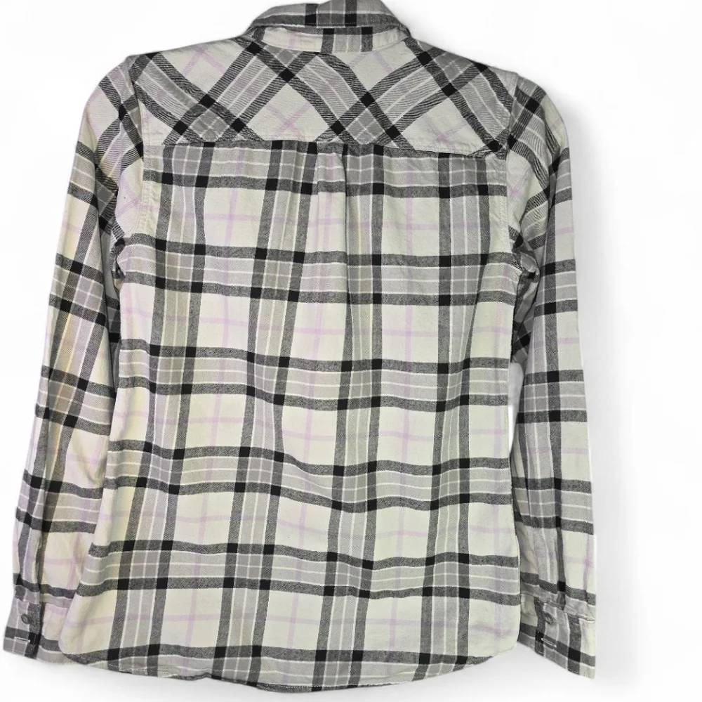 Eddie‎ Bower Women's XS Plaid Flannel Button Down Extra Soft Western Gorpcore - Picture 2 of 9